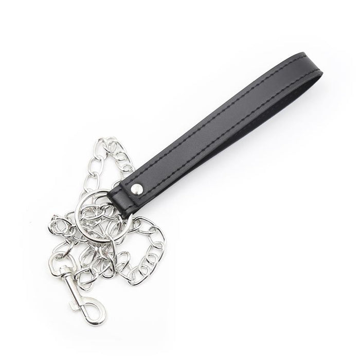 Collar Con Correa Negro