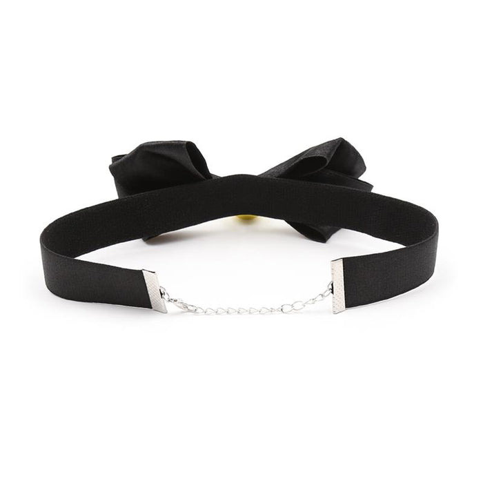 Collar Con Lazo Y Cascabel 36 Cm Negro L