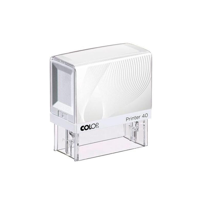 Colop Printer 40 G7 23x59mm Blanco/Azul No Incluye Placa De Texto Personalizada