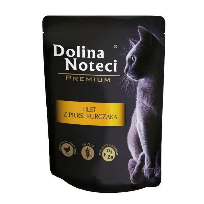 Comida Húmeda Para Gatos Dolina Noteci Premium Filete De Pechuga De Pollo  85 G