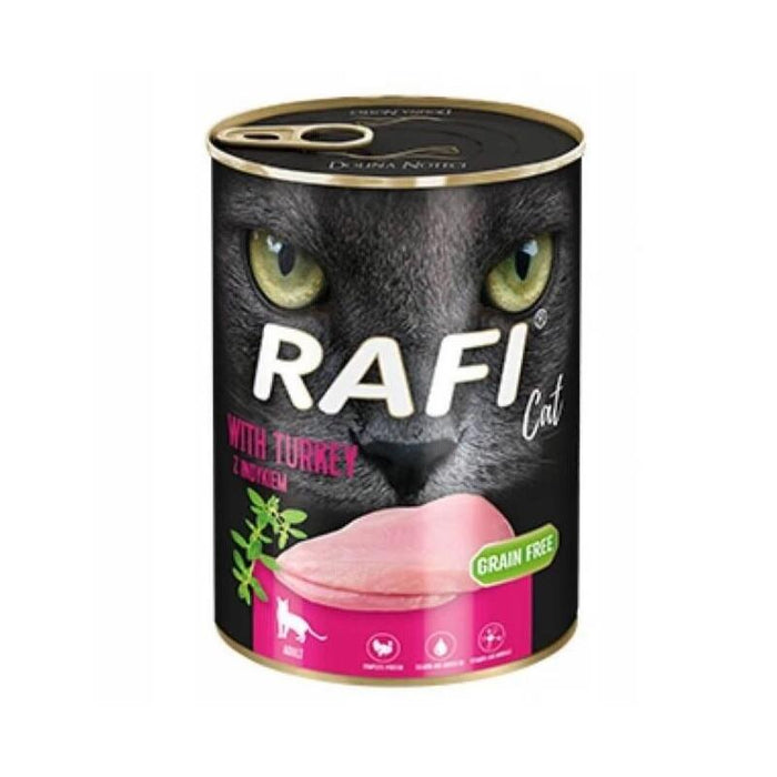 Comida Húmeda Para Gatos Dolina Noteci Rafi Con Pavo  400g