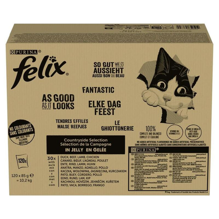 Comida Húmeda Para Gatos Purina Felix Countryside Selection  120x85g