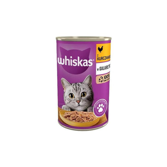 Comida Húmeda Para Gatos Whiskas With Chicken In Jelly  400g