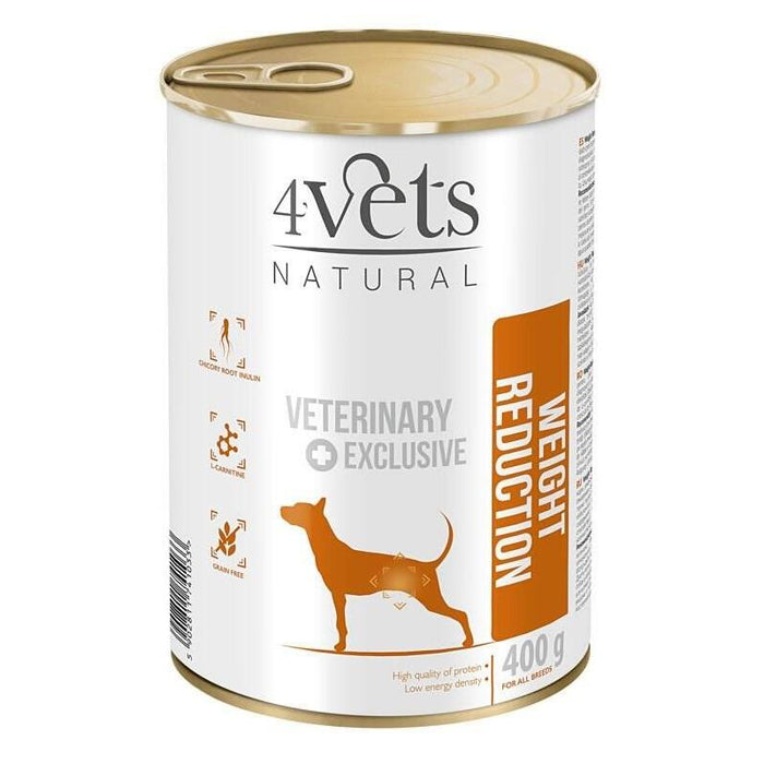 Comida Húmeda Para Perros 4vets Natural Weight Reduction Dog  400 G