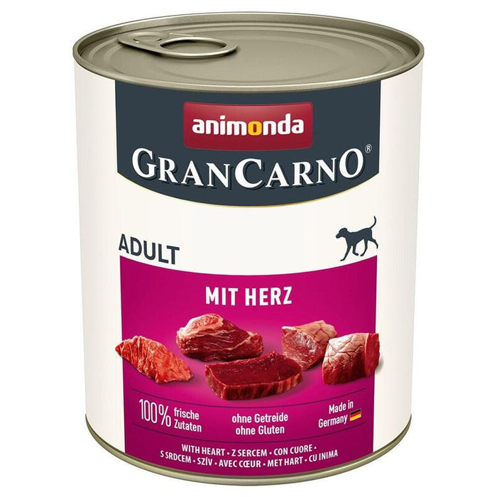 Comida Húmeda Para Perros Animonda Grancarno Adult With Hearts  800g