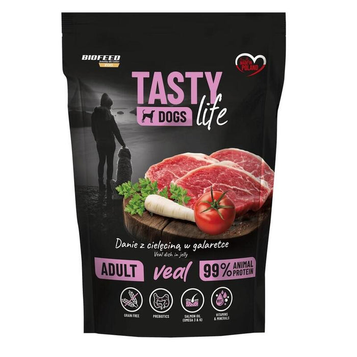 Biofeed Tasty Dogs Life Veal - Comida Húmeda Para Perros - 150g
