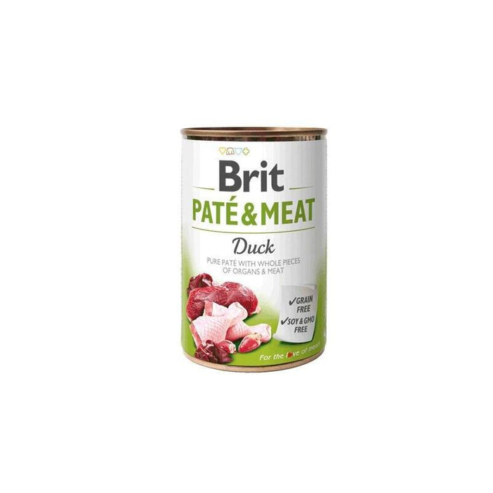 Comida Húmeda Para Perros Brit Pate&Meat Adult Duck  400 G