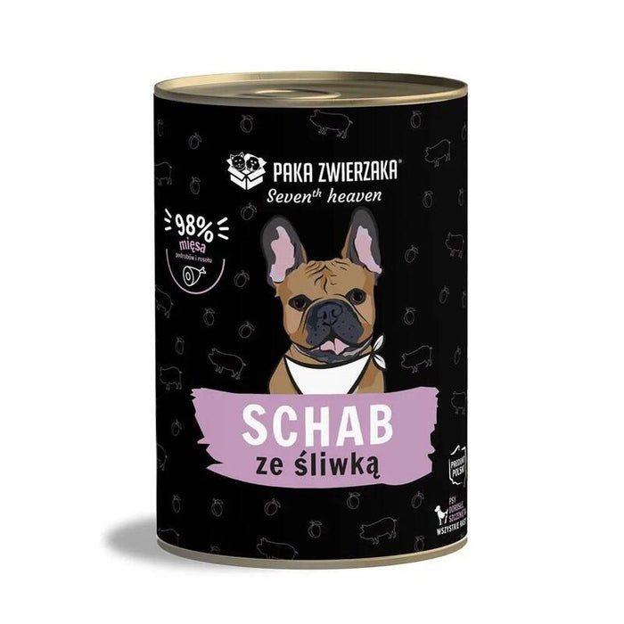 Comida Húmeda Para Perros Paka Zwierzaka Seventh Heaven Pork With Plum  400g
