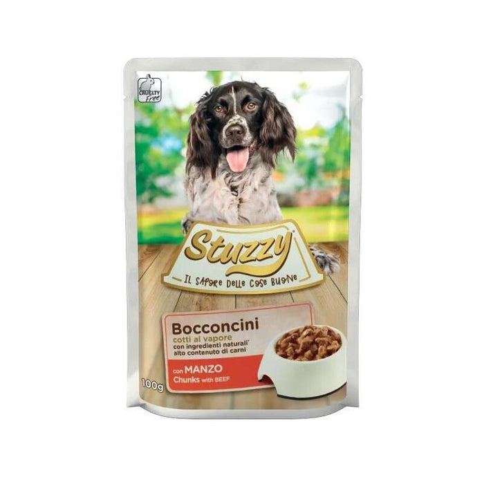 Comida Húmeda Para Perros Stuzzy Chunks With Beef  100 G