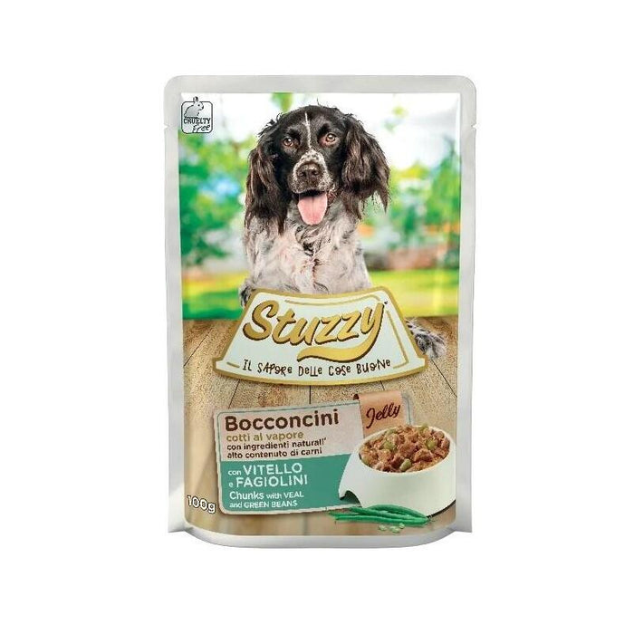 Comida Húmeda Para Perros Stuzzy Chunks With Veal And Green Beans  100 G
