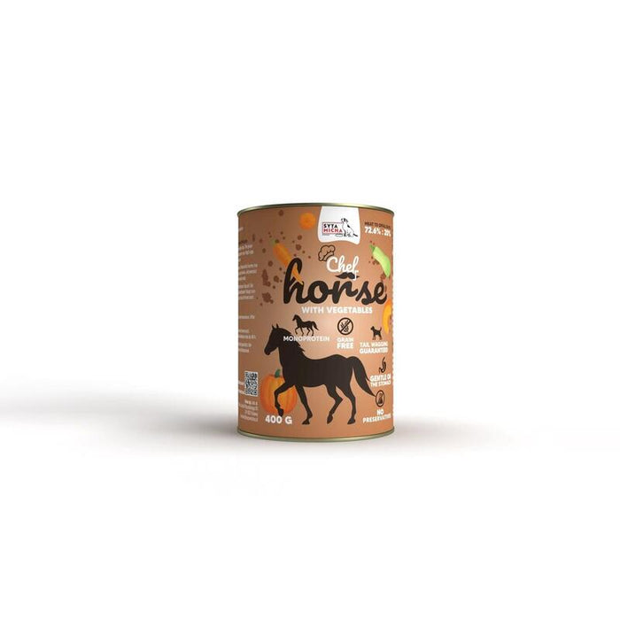 Comida Húmeda Para Perros Syta Micha Carne De Caballo Con Verduras  400g
