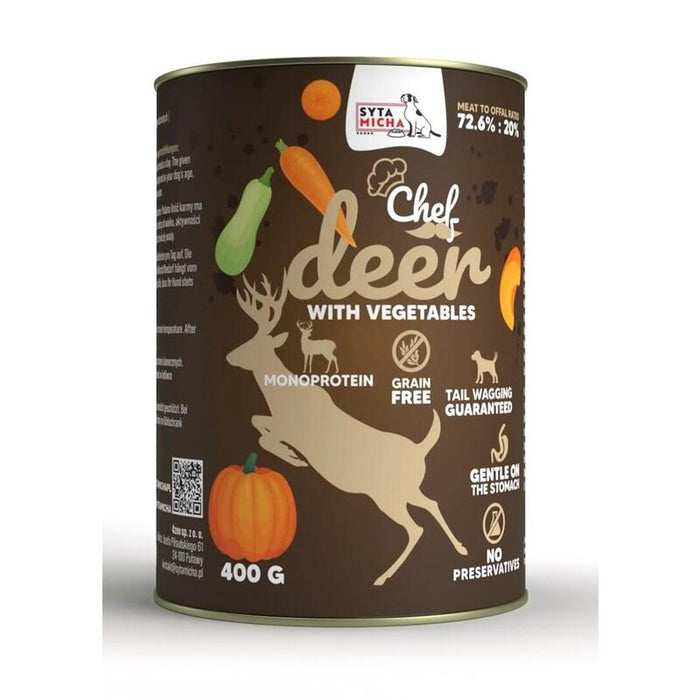 Comida Húmeda Para Perros Syta Micha Chef Deer With Vegetables  400g