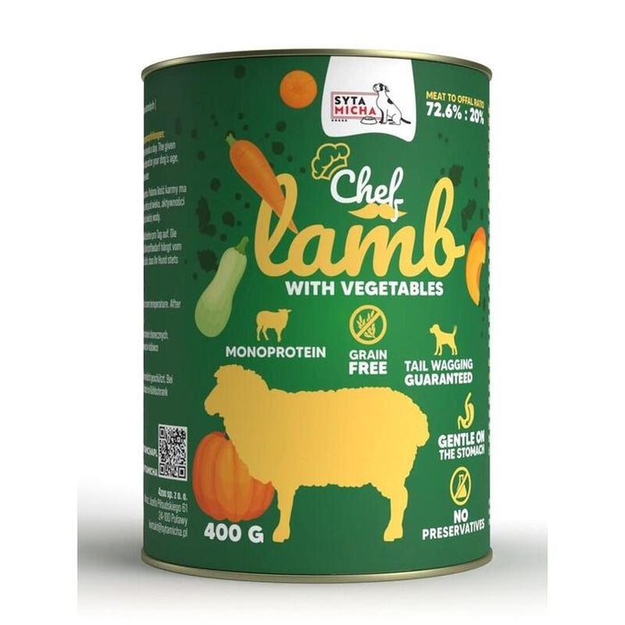 Comida Húmeda Para Perros Syta Micha Chef Lamb With Vegetables  400g