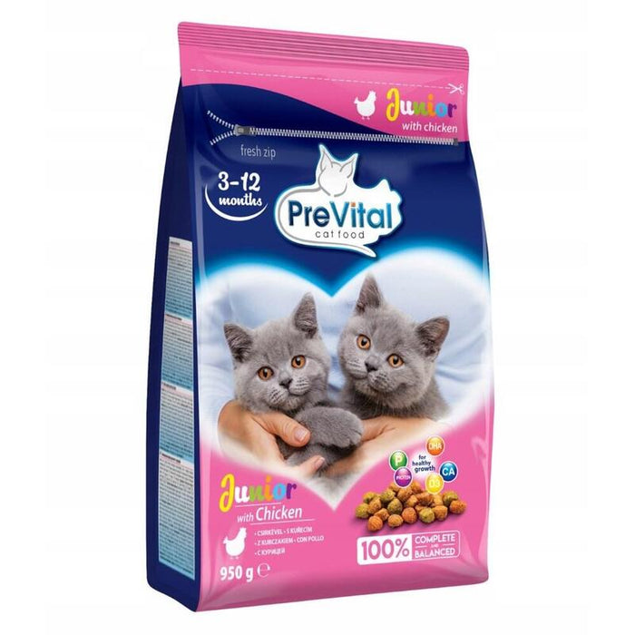 Comida Seca Para Gatos Prevital Junior Chicken  950g