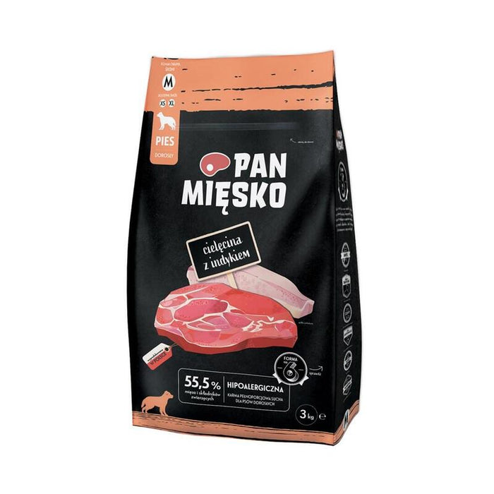 Comida Seca Para Perros Pan Meat Ternera Con Pavo M  3 Kg