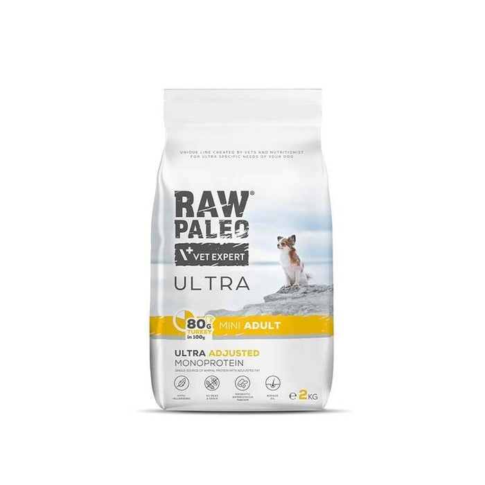 Comida Seca Para Perros Raw Paleo Ultra Mini Adult Turkey - 2 Kg