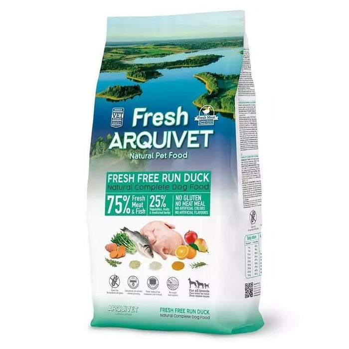 Comida Semi-Húmeda Para Perros Arquivet Pato Fresco Con Pescado Del Océano  2,5 Kg