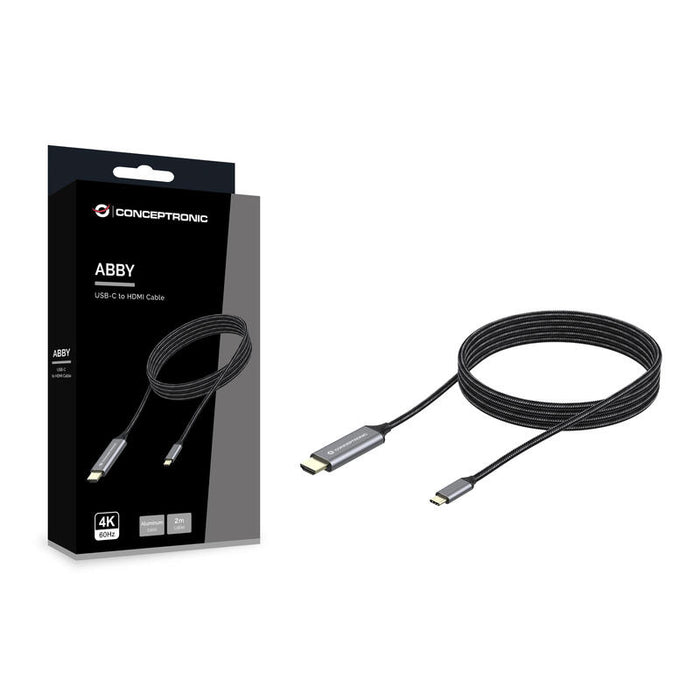 Conceptronic Cable Usb-C 3.0 -> Hdmi 4k60hz 2.00m Gr