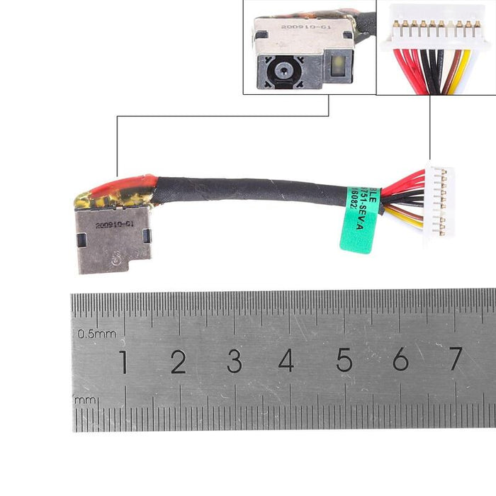 Conector Cc Cable De Alimentación Cc Para Hp 17 Ab220nr 17 Ab010nr 17 Ab020nr 17 Ab068nr Pj980