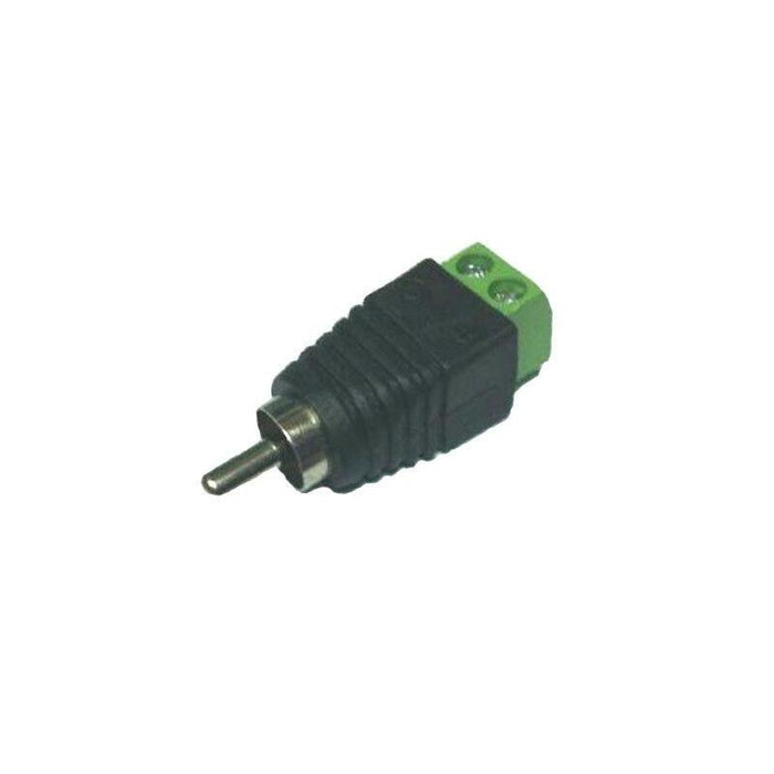 Conector Dc Macho Rca Con Salidas +/- De 2 Terminales