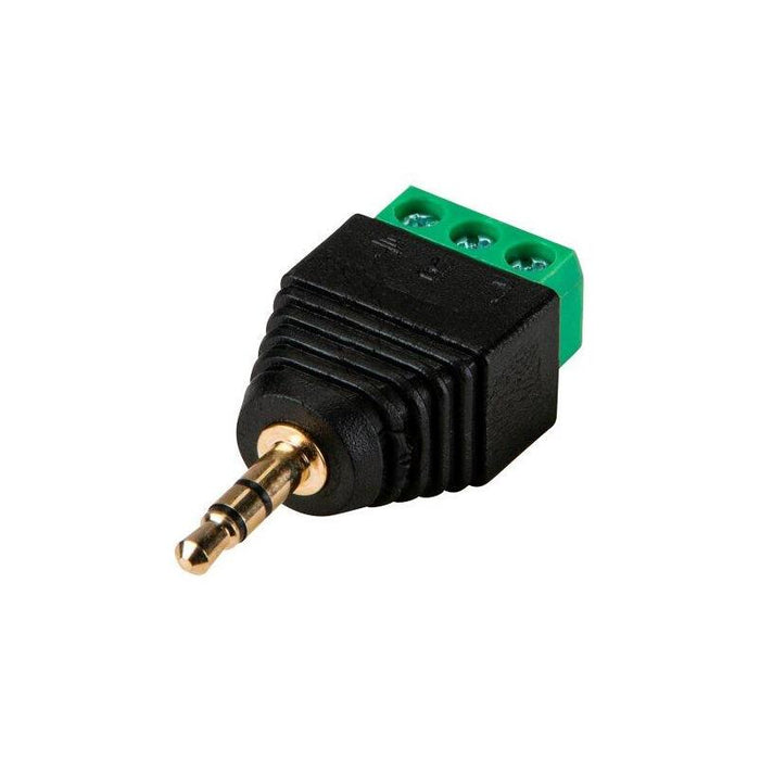 Conector Jack 3.5 Mm Estéreo Con Salida +/- De 2 Terminales