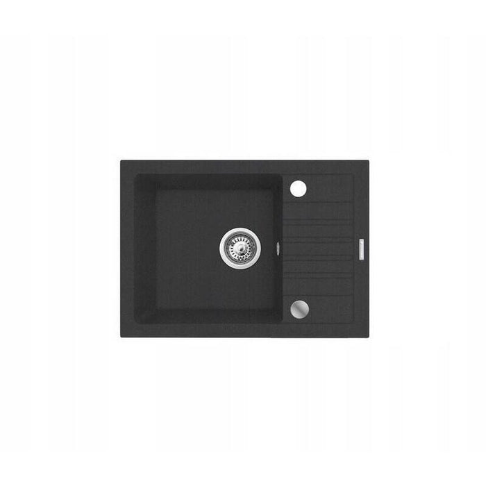 Conjunto Fregadero Negro Con Grifo Flexi - Maidsinks Fregadero Bali (62x44) 1b1d Negro + Grifo Flessi Black Edition