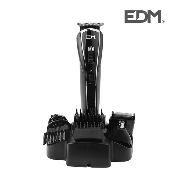 Conjunto Maquina Corta Cabellos 5 En 1 Recargable 10w 4,5x18x4,2cm Edm