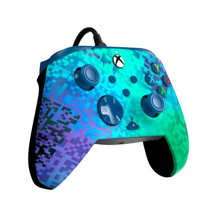 Controlador Con Cable Avanzado Pdp Rematch - Glitch Green, Gamepad Verde/Púrpura, Para Xbox Series Xs, Xbox One, Pc 049-023-Gg