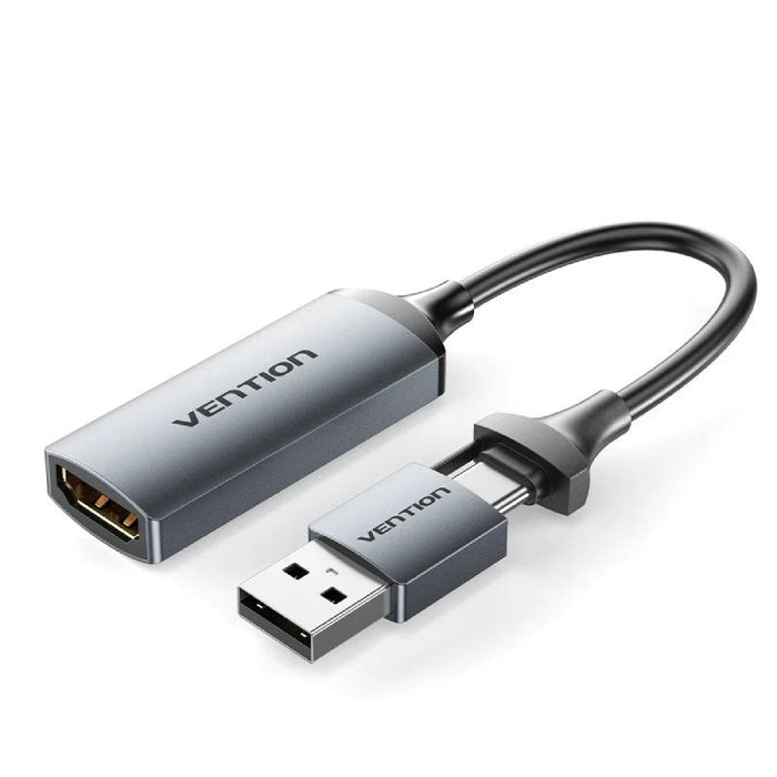 Conversor Hdmi 4k 60hz Vention Acwha Hdmi Hembra Usb Macho Usb Tipo-C Macho 480mbps 10cm Negro