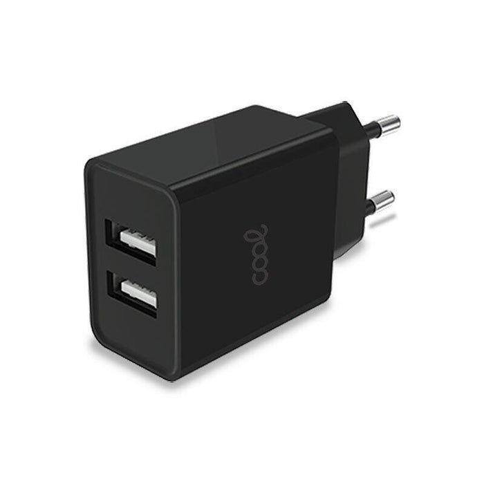 Cool Cargador De Red Universal 2xusb 2.4a Negro