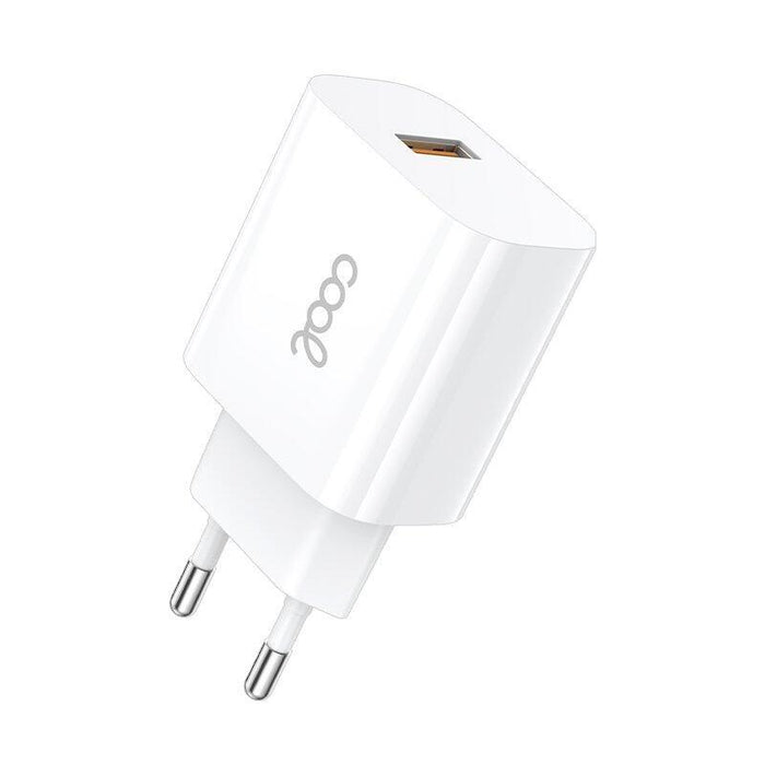 Cool Cargador Red Adaptador 1x Usb Universal (2.4 Amp) Blanco