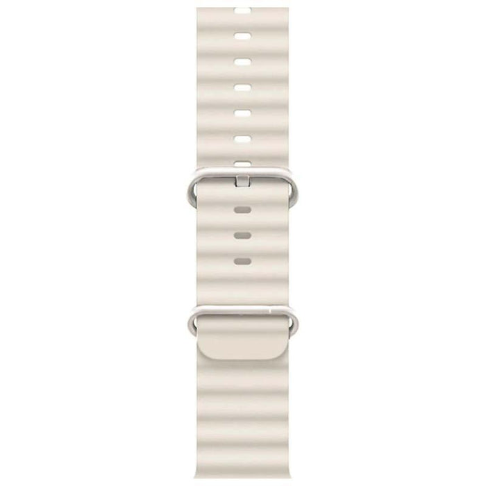 Correa Apple Watch 42/44/45/49mm Wave Blanco Estrella