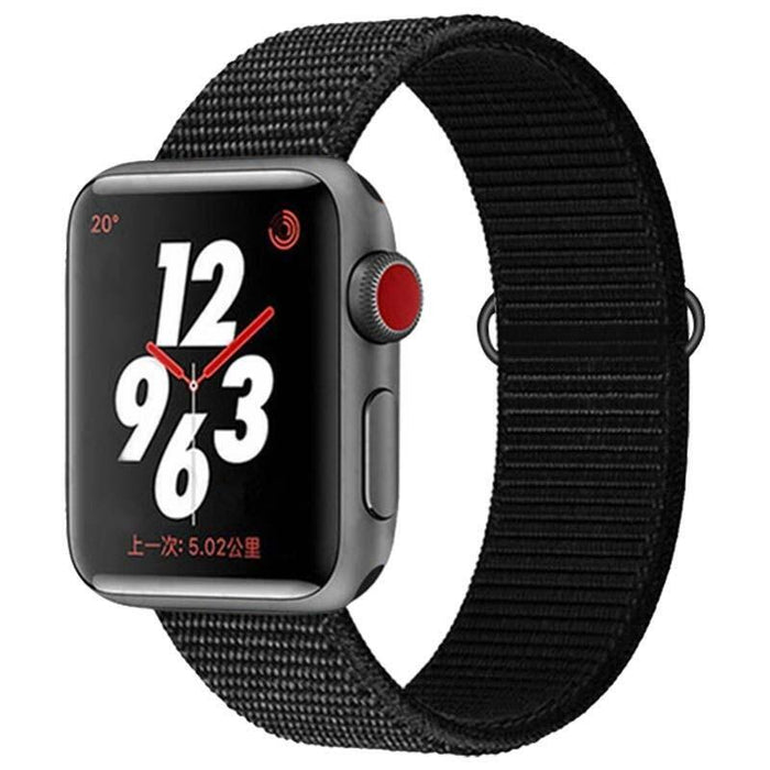 Correa De Nailon Apple Watch 42/44/45/49mm (Negro)