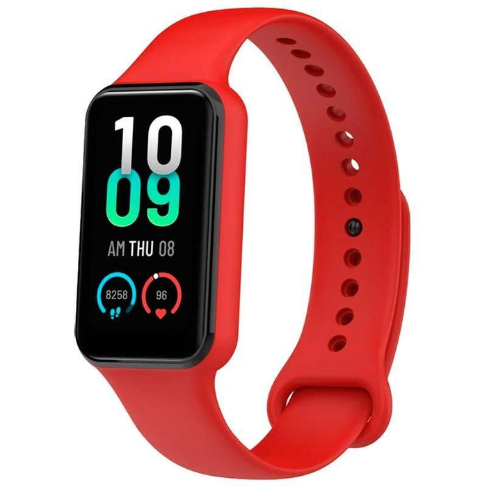 Correa De Silicona Amazfit Band 7 Rojo