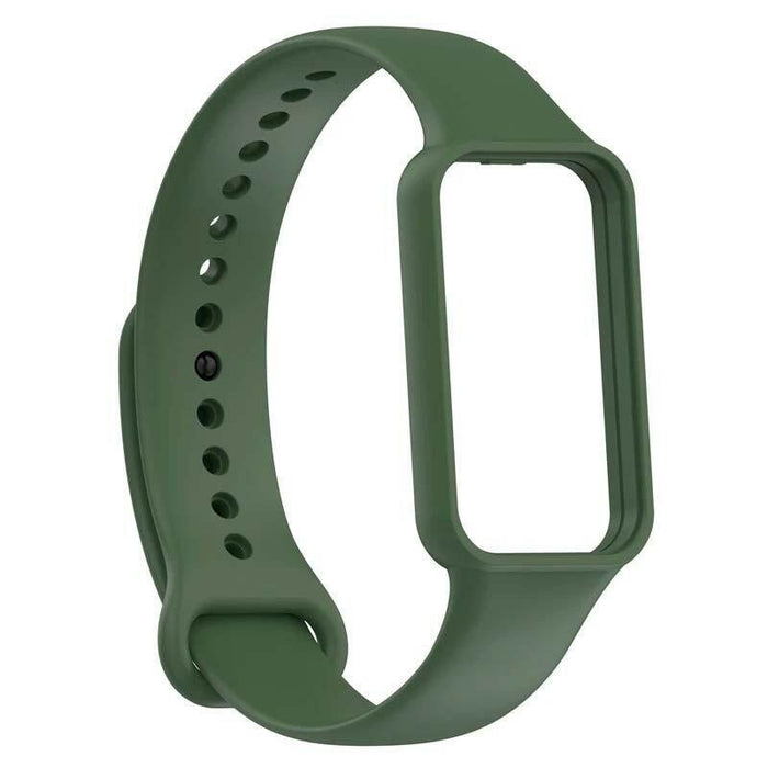 Correa De Silicona Amazfit Band 7 Verde Oscuro
