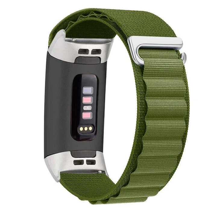 Correa Fitbit Charge 5 / Charge 6 Nailon Verde
