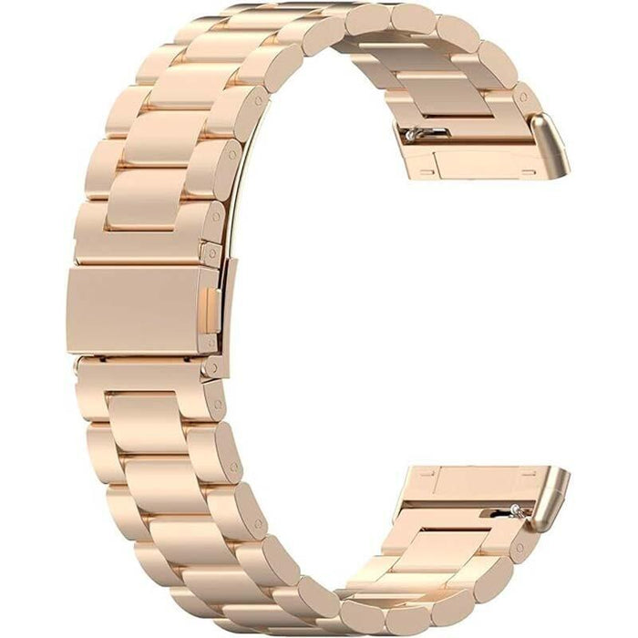 Correa Metal Eslabones Fitbit Versa 3 / Versa 4 Champán
