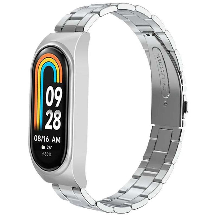 Correa Metal Eslabones Xiaomi Mi Smart Band 8 Plata