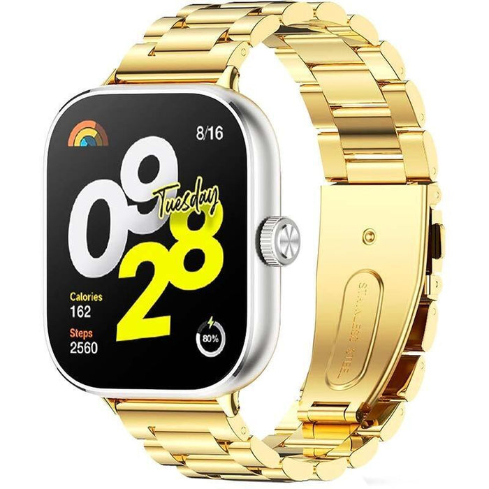 Correa Metal Eslabones Xiaomi Mi Smart Band 8 Pro / Redmi Watch 4 Dorado