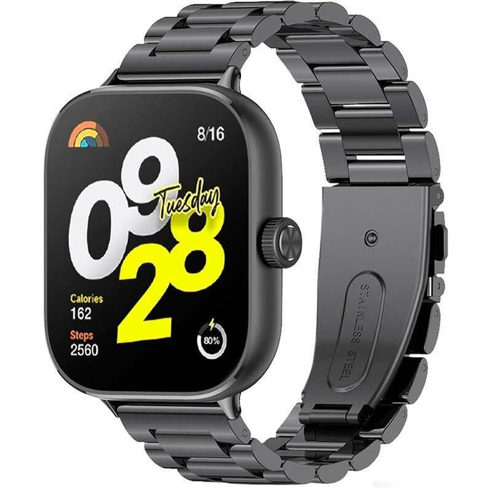 Correa Metal Eslabones Xiaomi Mi Smart Band 8 Pro / Redmi Watch 4 Negro