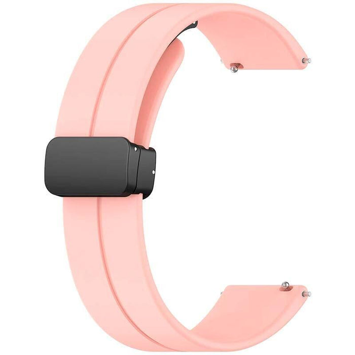 Correa Universal Cierre Magnético 22mm Rosa Para Smartwatch Xiaomi/Amazfit/Samsung/Huawei/Realme/Ticwatch
