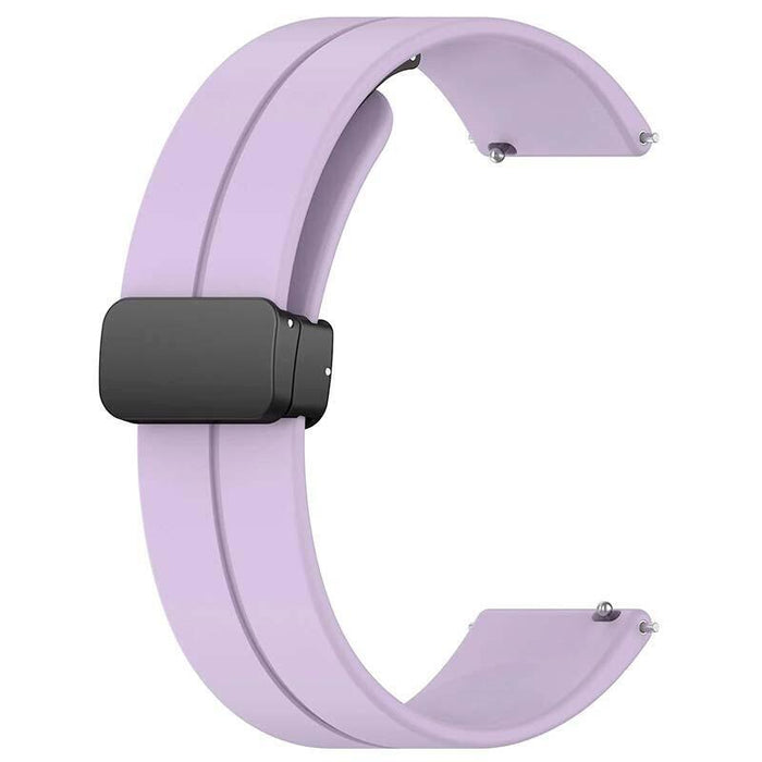 Correa Universal Cierre Magnético 22mm Violeta Para Smartwatch Xiaomi/Amazfit/Samsung/Huawei/Realme/Ticwatch