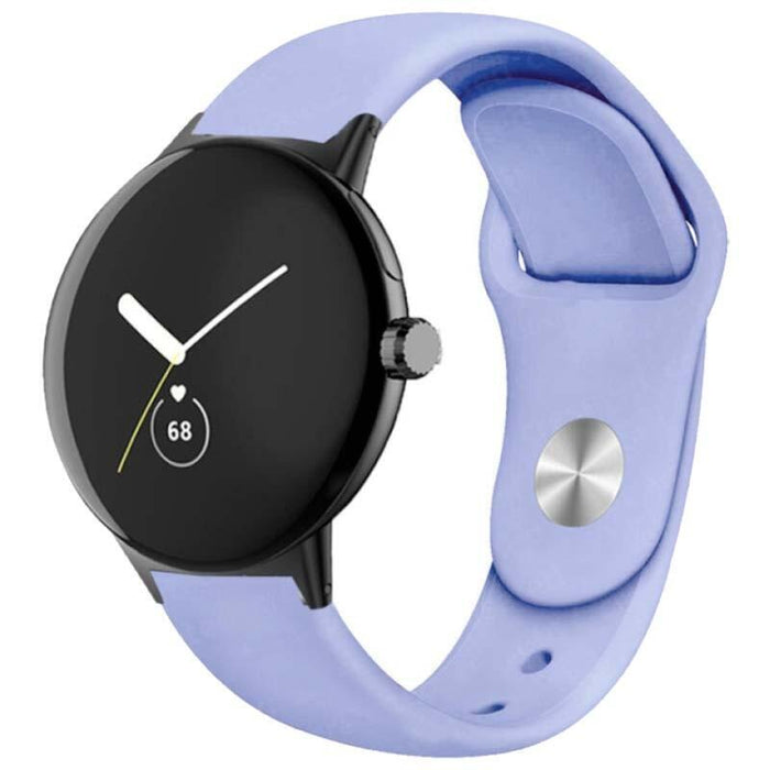 Correa Universal Elegance Silicona 20mm Lavanda Para Smartwatch Xiaomi/Amazfit/Samsung/Huawei/Realme/Ticwatch
