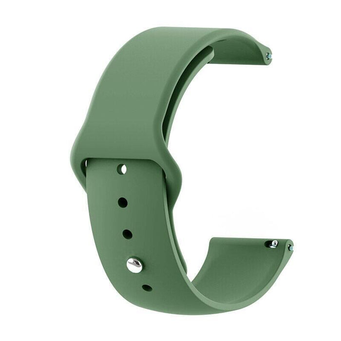 Correa Universal Elgance Silicona 22mm Para Smartwatch Xiaomi/Amazfit/Samsung/Huawei/Realme/Ticwatch (Verde)