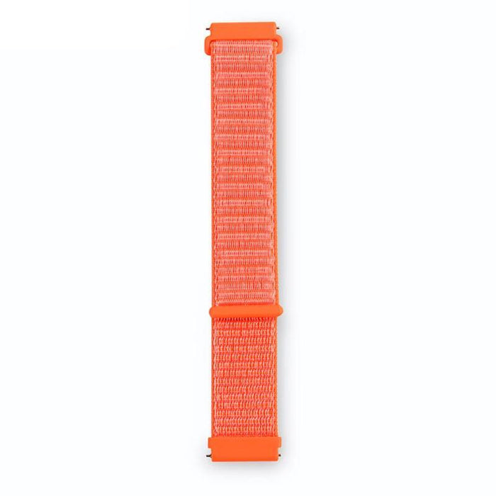 Correa Universal Nailon 22mm Para Smartwatch Xiaomi/Amazfit/Samsung/Huawei/Realme/Ticwatch (Naranja)
