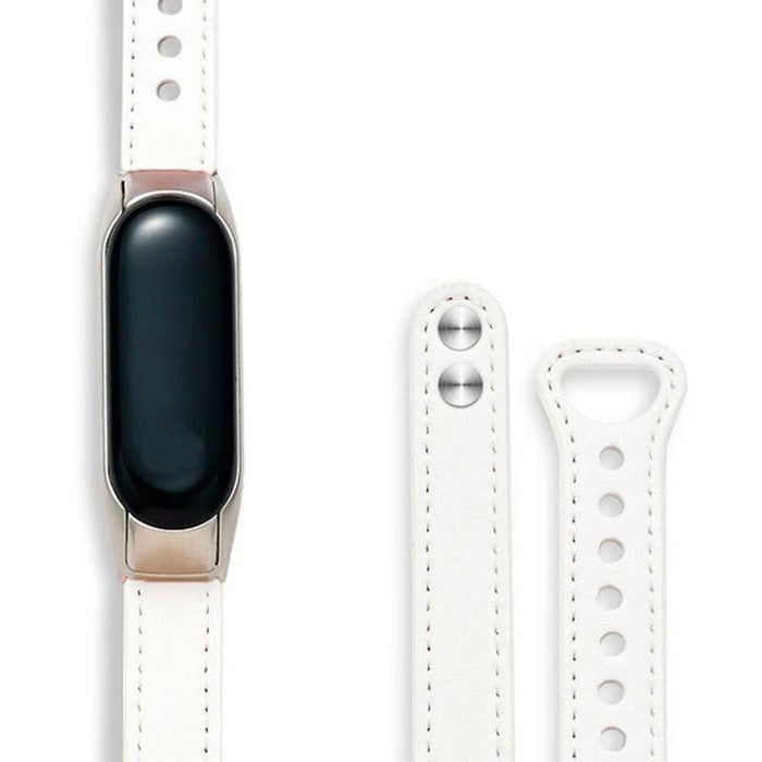 Correa Xiaomi Mi Smart Band 6 / Mi Band 5 / Amazfit Band 5 Cuero Clip Marrón