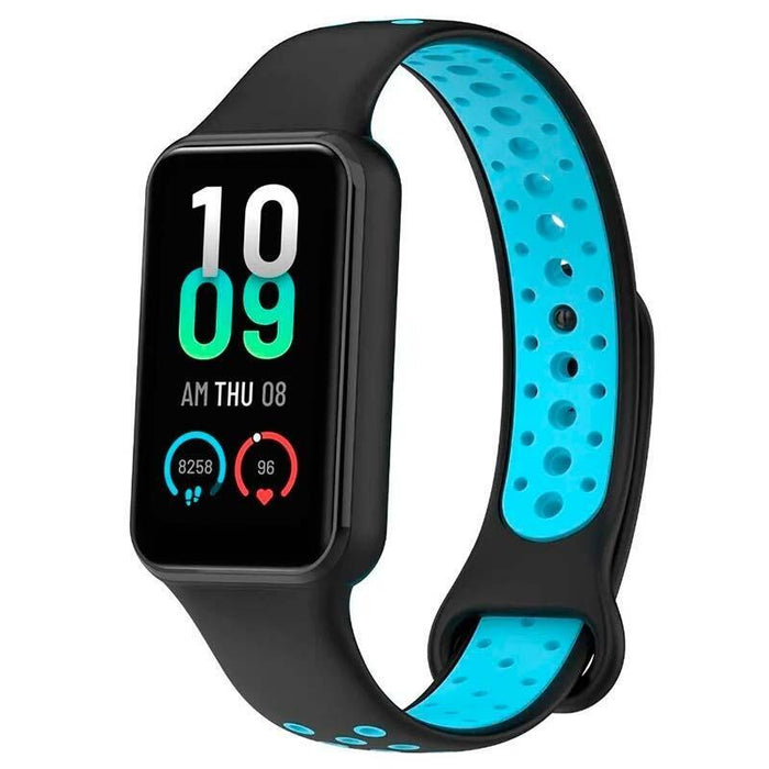 Correa Xiaomi Mi Smart Band 8 Active / Redmi Smart Band 2 Dual Color Negro+Azul