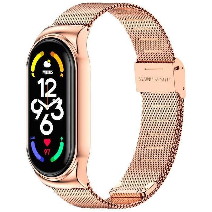 Correa Xiaomi Smart Band 7 Milanesa Clip Dorado Rosa