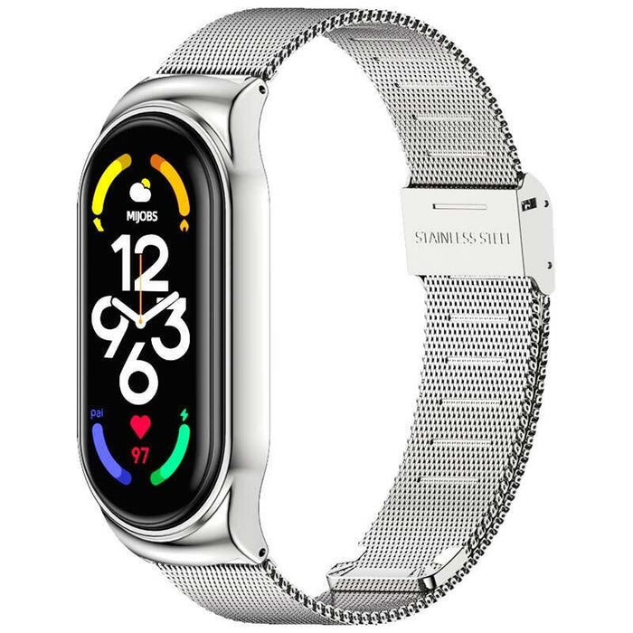 Correa Xiaomi Smart Band 7 Milanesa Clip Plata