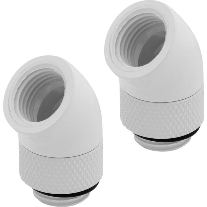Corsair Hydro X Series 45° Rotary Pack 2 Adaptadores Blanco
